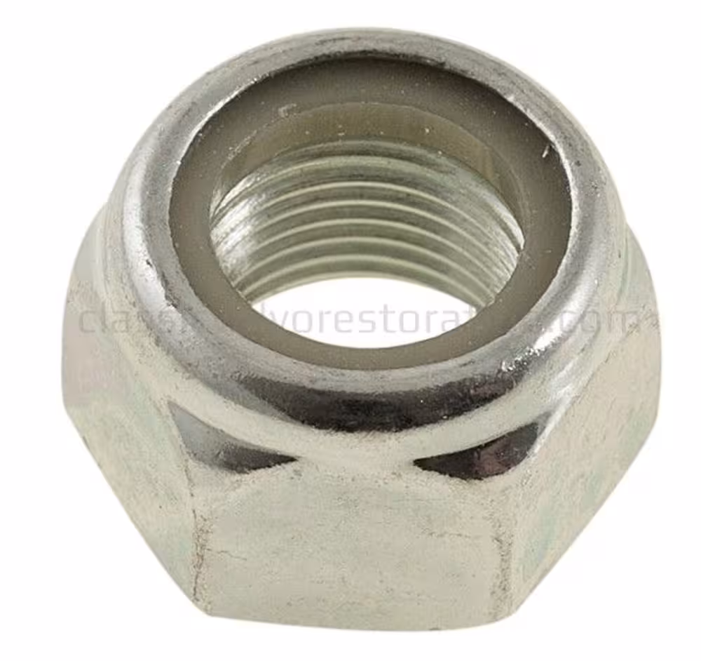 Låsemutter UNF 3/4-16 h=7/8" (22 mm) styresnekke pitmanarm for Volvo Amazon, Amazon Kombi