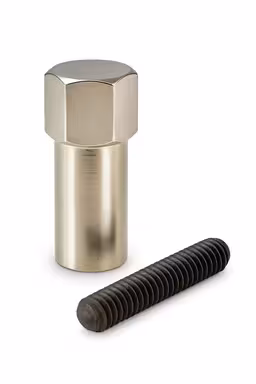 Skrue UNC 1/4-20 ventildeksel krom