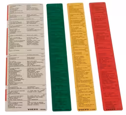 Dekalsett til Volvo 240, 245, 260, 262, 265, 265 1979–84 (fransk og engelsk tekst)