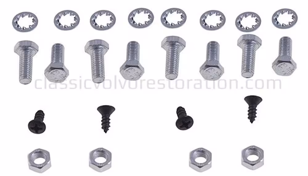 Skruesett lampehus/skjerm for Volvo PV444, PV544, Duett