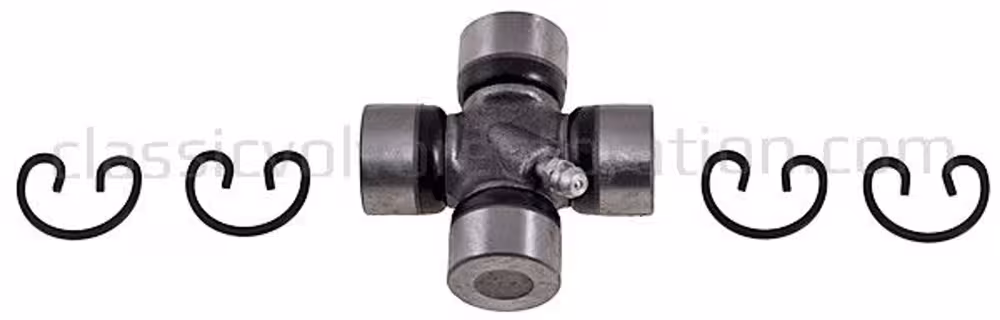 Universalkobling med smørenippel (aksel 44,5 mm) for Volvo PV444, PV544, Amazon, 1800, 140, 240, 740