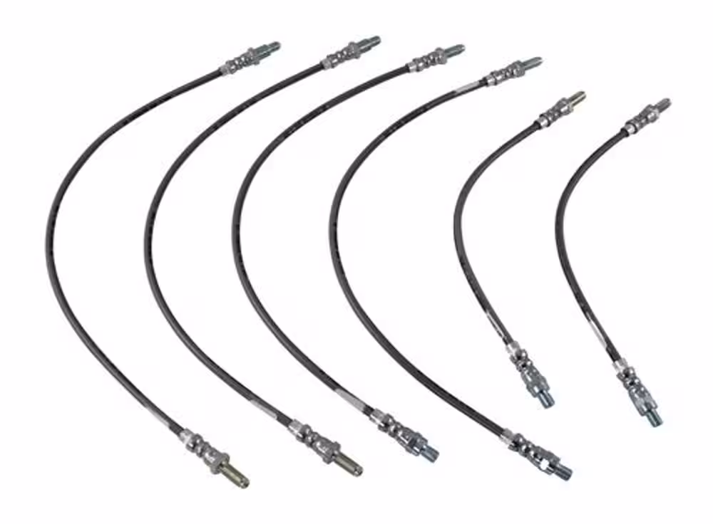 Kit de flexibles de frein pour Volvo 140, tressés métalliques