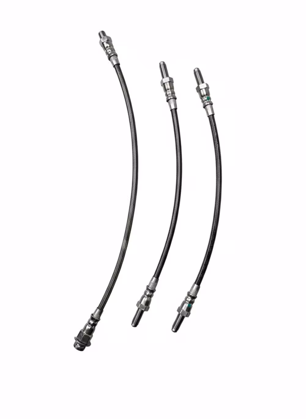 Bremsslangesett for Volvo Amazon B18, 1965-70, metallflettet