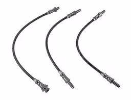 Bremsslangesett for Volvo Amazon B18, 1965-70, metallflettet