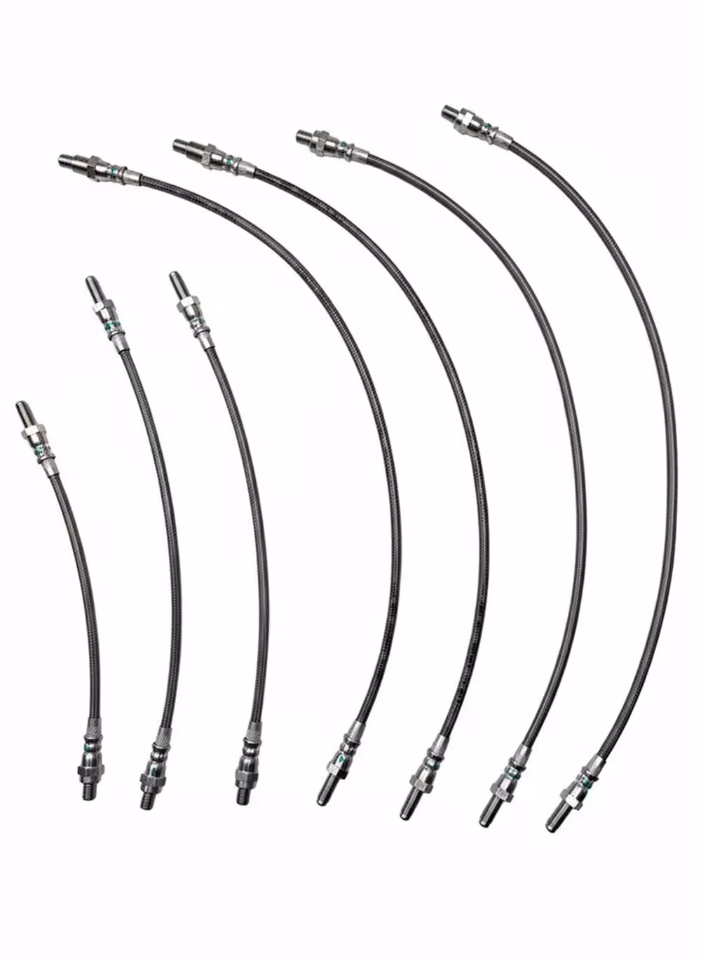 Bremsslangesett metallflettet til Volvo 164