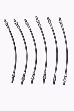 Bremsslangesett til Volvo 240 1975-78, metallflettet