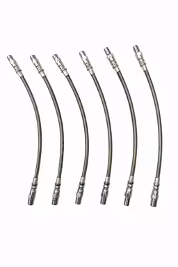 Bremsslangesett til Volvo 240 1978-93, metallflettet