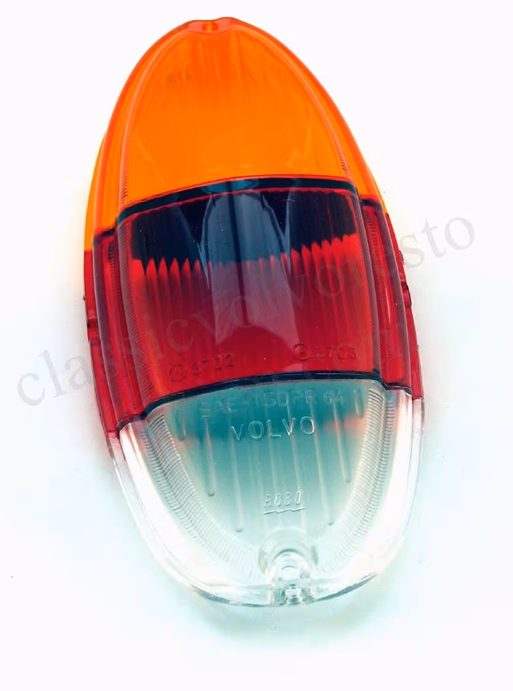 Baklysglass til Volvo Amazon 1963-, gul/rød/hvit
