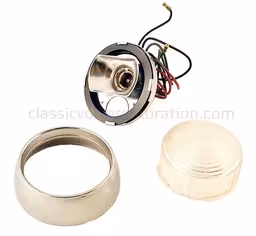 Blinklyssett for Volvo 1800, 1800S, hvitt glass