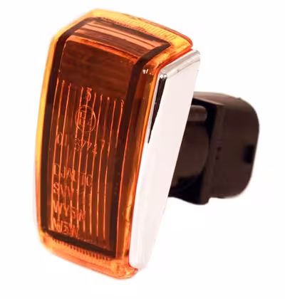 Blinker aus Chrom für Volvo 240 (1985–1989), 740, 760, gelbes Glas