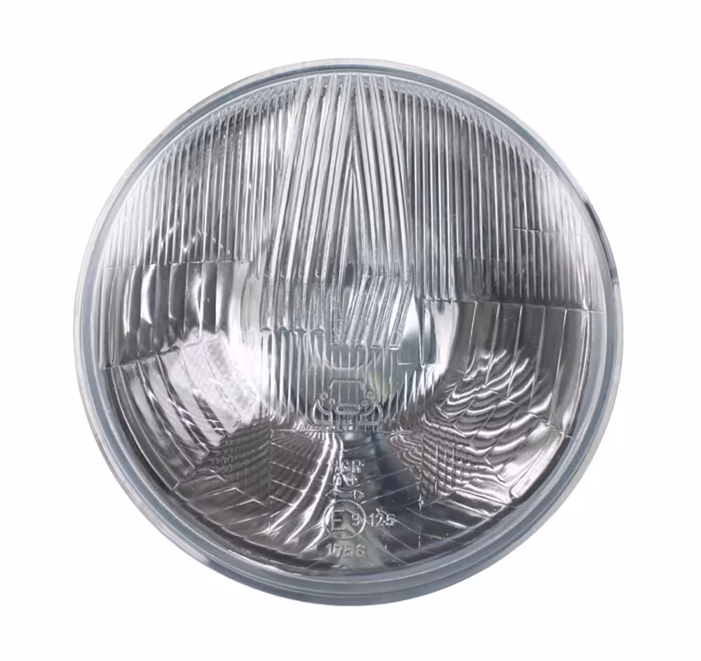 Lyskaster H4 7" kupat glas