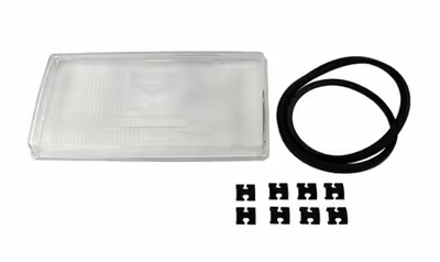 Koplampglas zonder mistlamp voor Volvo 740 1990-, links