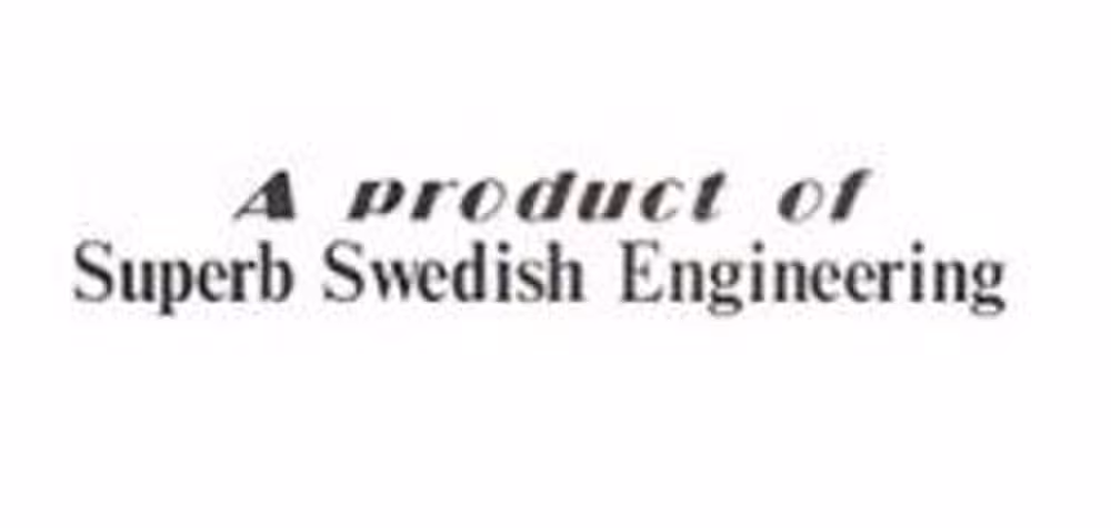 Klistremerke «Et produkt fra Volvo SUPERB...»