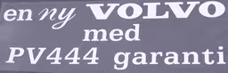 Klistremerke «...Volvo med Volvo PV 444-garanti»