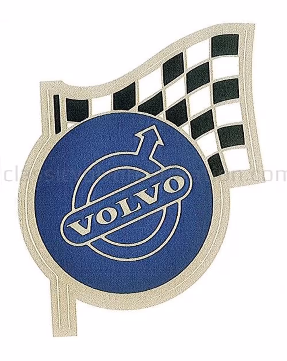 Dekal med rutete flagg til Volvo PV544 eksport