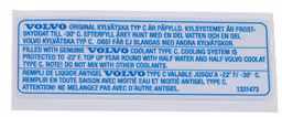 Radiatorklistremerke til Volvo 1800S