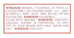 Radiatorklistremerke til Volvo Amazon, 1800, 140 B20