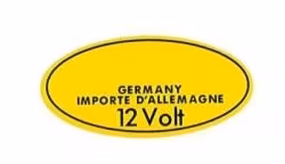 Sticker Ontstekingsspoel Bosch 12V B18 geel -1966