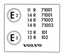 Dekaltype dekal til Volvo 140