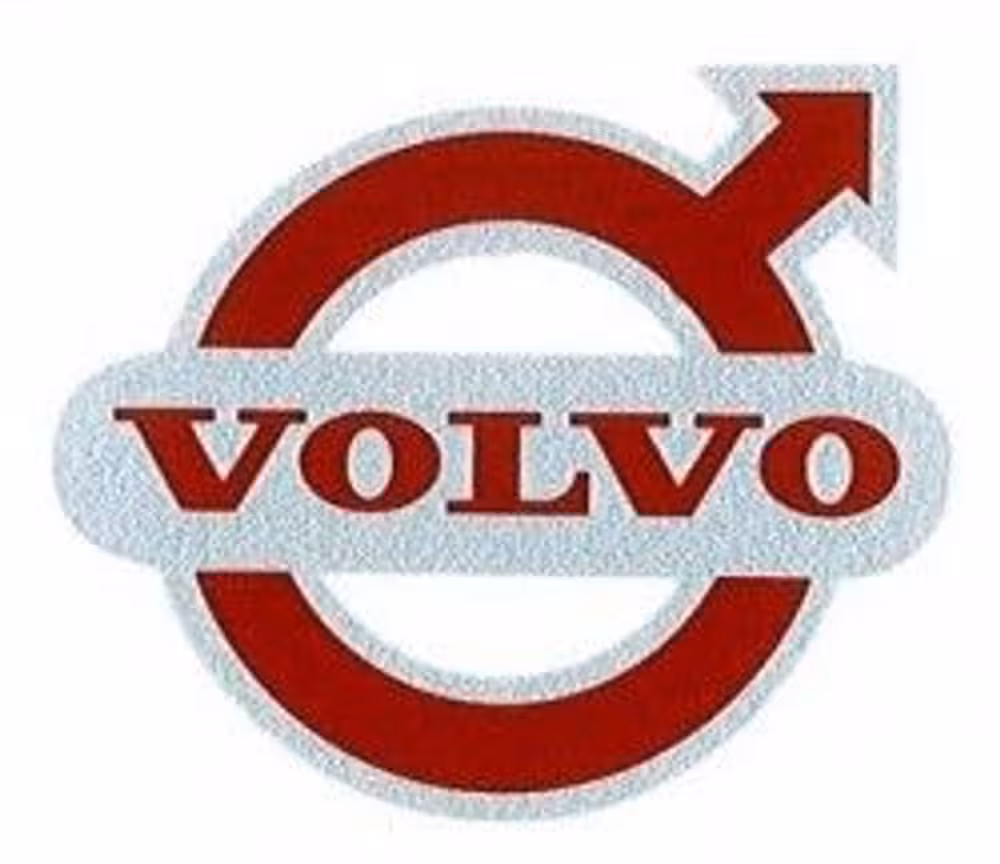 Volvo dekal rød-sølv