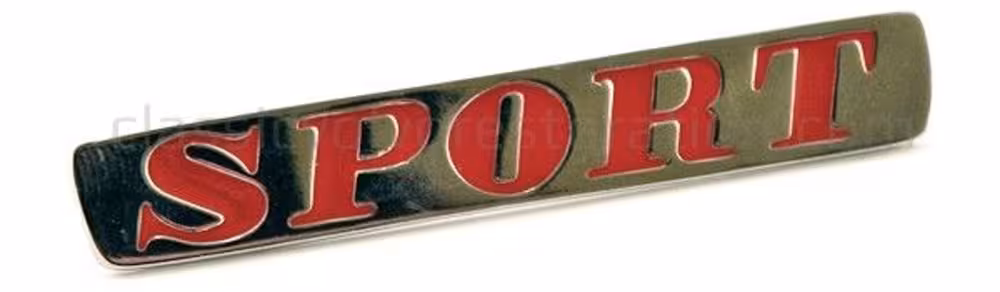 Bakluke-emblem "Sport" til Volvo PV544 1965