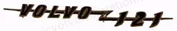 Emblem "Volvo 121" for Volvo Amazon