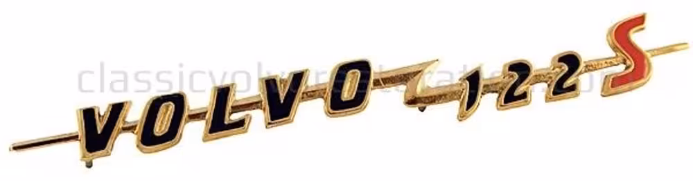 Emblem "Volvo 122S" for Volvo Amazon