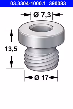 Gjennomføringstank for hovedsylinder 2-krets gummi for Volvo 140, 164