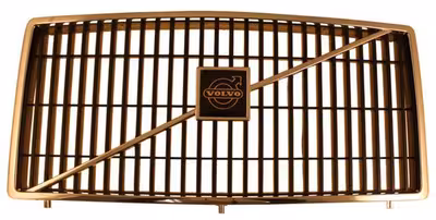 Grille voor Volvo 240, 260, -1985, zwart/chromen rand