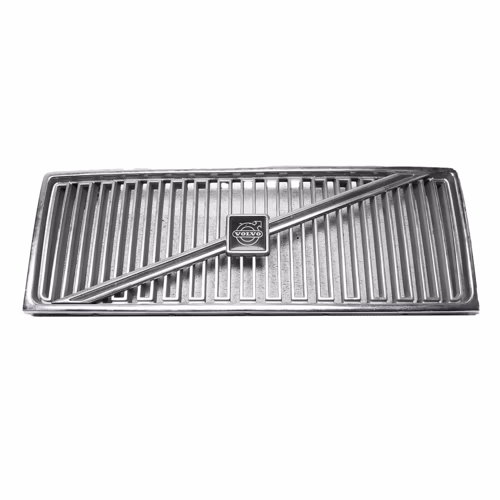 Grill med stripe og emblem til Volvo 740 1984-89, 760 1982-87, forkrommet
