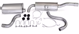 Avgassystem halvsats till Volvo 740, 760, 780, 940, 960, 1982-1998, turbo