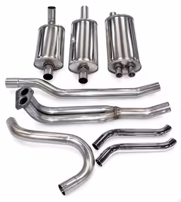 Avgassystem rostfritt till Volvo 1800E, 1970-72