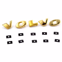 Bokstavsett til Volvo Amazon 1957–66, gull, Volvo OE 276377, art.nr 81595827