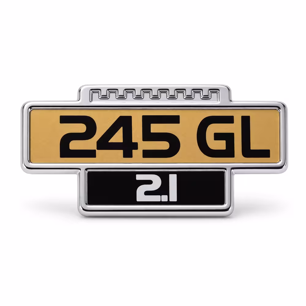Emblem bakluke "245 GL 2.1" for Volvo 240, 245