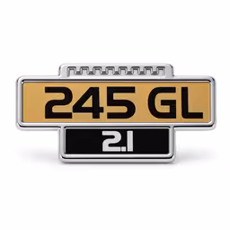 Emblem baklucka "245 GL 2.1" till Volvo 240, 245