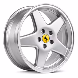 Fälg Polaris 17" aluminium 7x17 ET20 med navkapsel till Volvo 1800E, 1800ES, 140, 164, 240, 260, 262, 740, 760, 780, 940, 960, 850, S90, V90