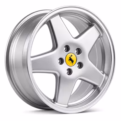 Fälg Polaris 17" aluminium 7x17 ET20 med navkapsel till Volvo 1800E, 1800ES, 140, 164, 240, 260, 262, 740, 760, 780, 940, 960, 850, S90, V90