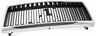 Radiator grille black with bright frame