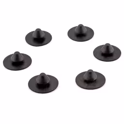 Gummiknapp torpedfilt till Volvo PV, P1800, svart (sats), Volvo OE 671261-1, art.nr 181598645-PKT