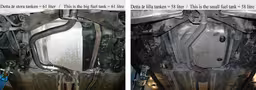 Foto av komplett Simons avgassystem 063-HEDR (9-3 1.8T/2.0T/Aero/ SportSedan/SportCombi/Cabriolet år 2004-2014; Lilla tanken 58 Liter). Produkten är en av delarna, inte hela systemet.