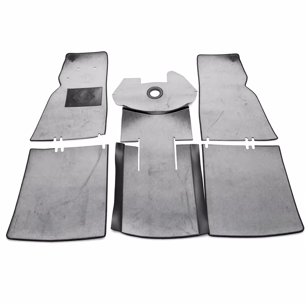 Jeu de tapis pour Volvo PV444, en textile gris