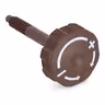 Knob, brown