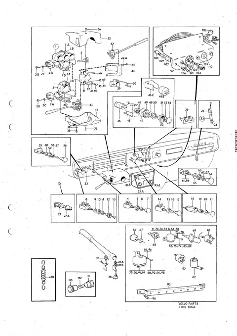 Connecting and control unit