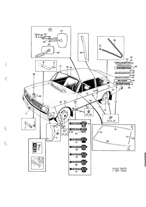 Exterior trim / External rear view mirror