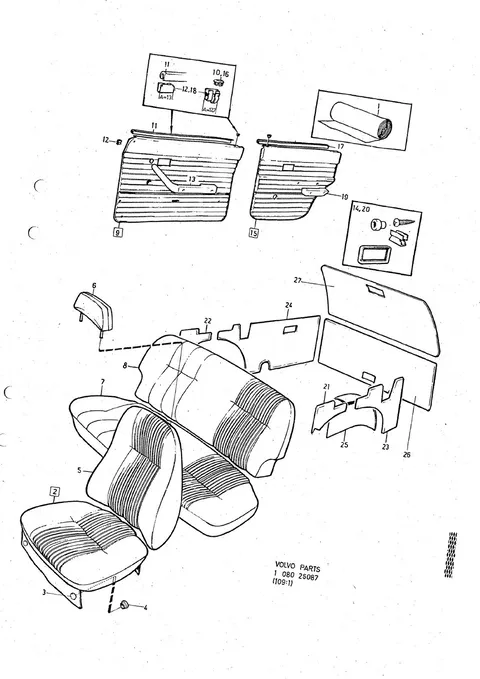 Upholstery 145 HV HT, upholstery combination 857 SPEC UTF, 867