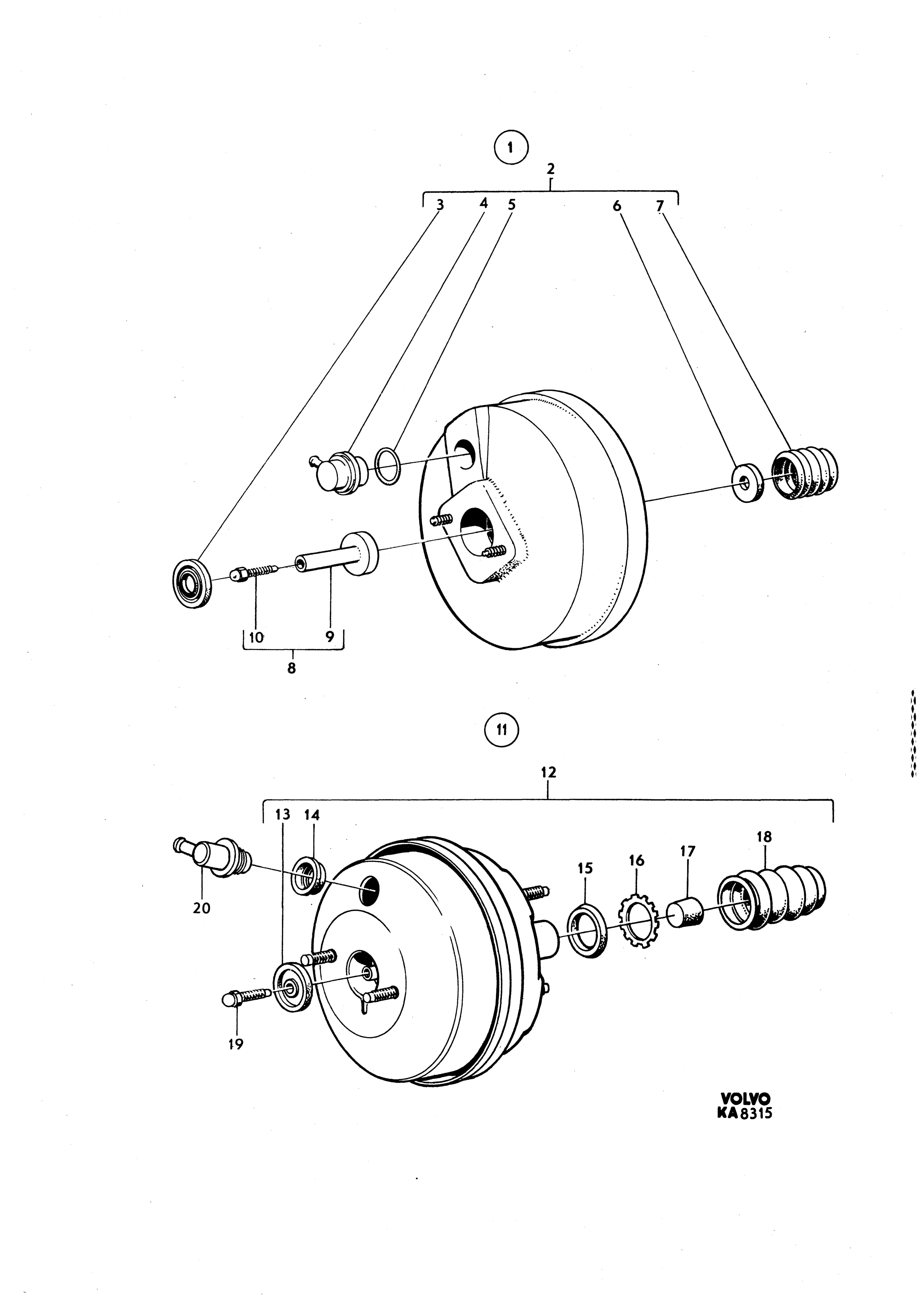 Vakuumbromscylinder