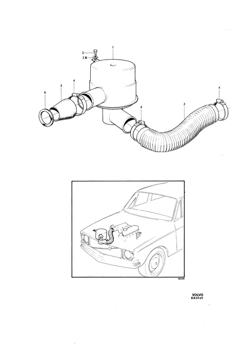 Luftfilter B20 insprutningsmotor