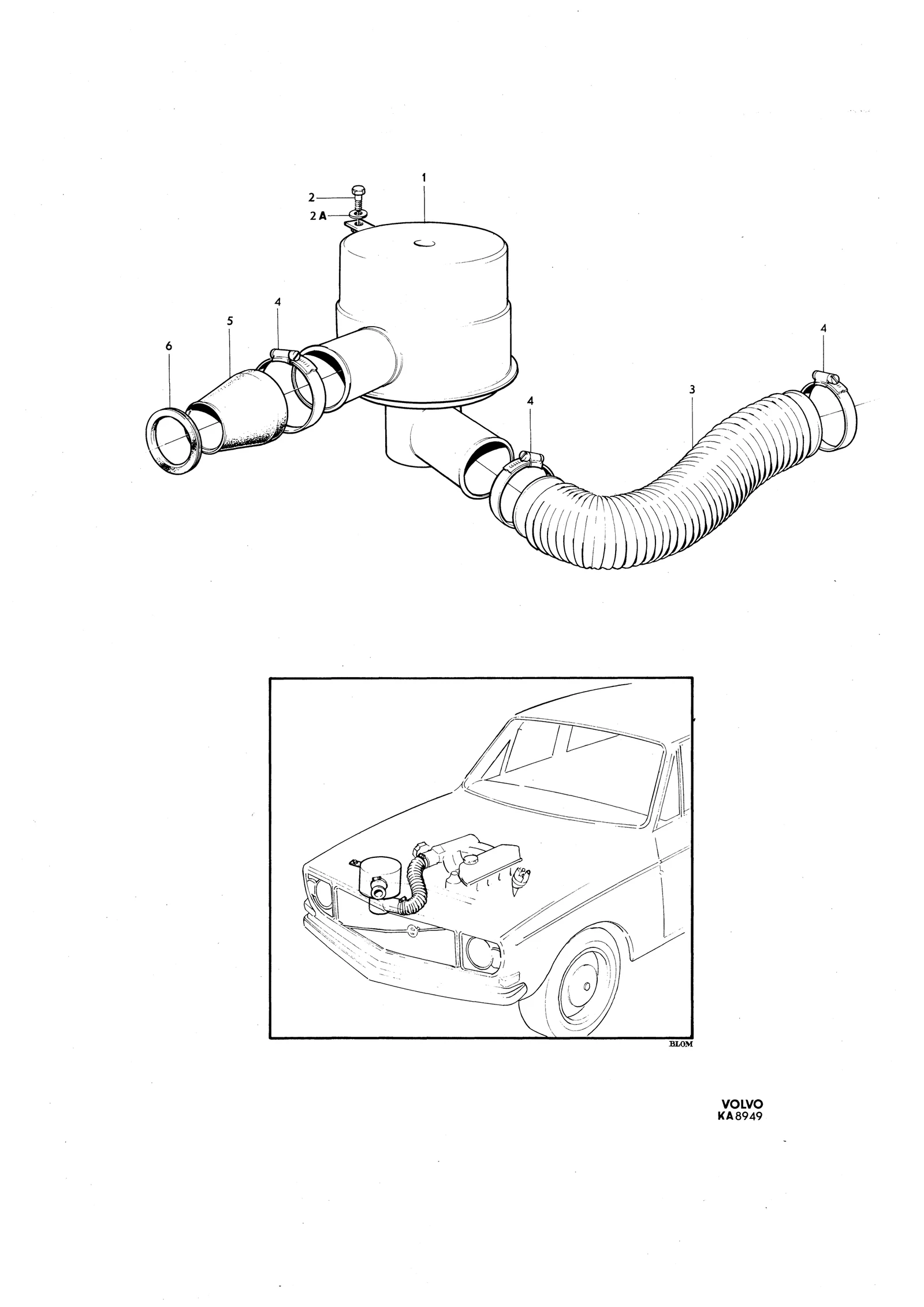 Luftfilter B20 insprutningsmotor