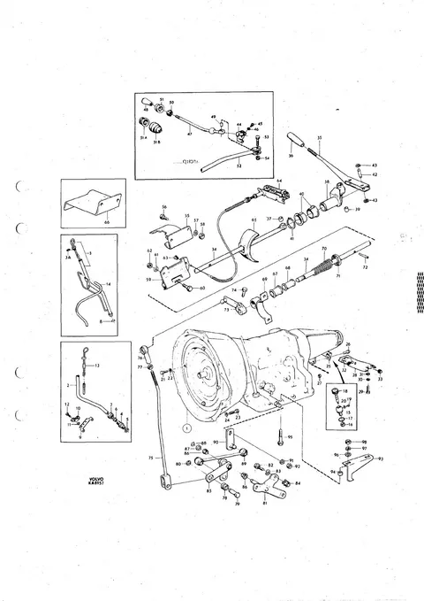 Gearbox Mountings, control BW35, RV