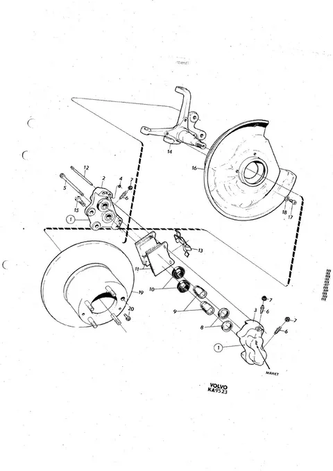 Front wheel brakes, ATE